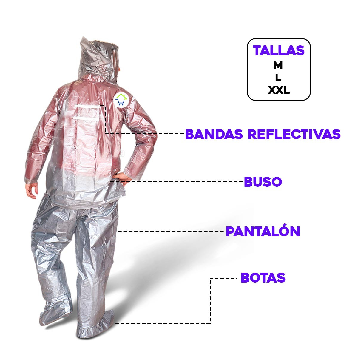 Miniatura 4 de Set x3 Impermeables Moto IMX3L